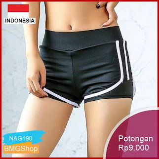 NAG190 Celana Pendek Wanita Untuk Olahraga Yoga Lari Murah Bmgshop