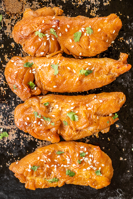 Sticky Chicken - super easy to make and tastes delicious! Chicken marinated in brown sugar, soy sauce, teriyaki sauce, butter, Creole seasoning and dry mustard. Makes a lot - great for meal prep. Serve over rice, noodles, salad or chop up in a wrap. Everyone LOVED this easy chicken recipe! #chicken #chickenrecipe Sticky Chicken - super easy to make and tastes delicious! Chicken marinated in brown sugar, soy sauce, teriyaki sauce, butter, Creole seasoning and dry mustard. Makes a lot - great for meal prep. Serve over rice, noodles, salad or chop up in a wrap. Everyone LOVED this easy chicken recipe! #chicken #chickenrecipe