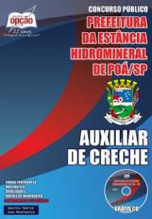 Apostila Concurso Prefeitura de Poá-SP - Auxiliar de Creche Apostila Prefeitura de Poá-SP - Auxiliar de Creche