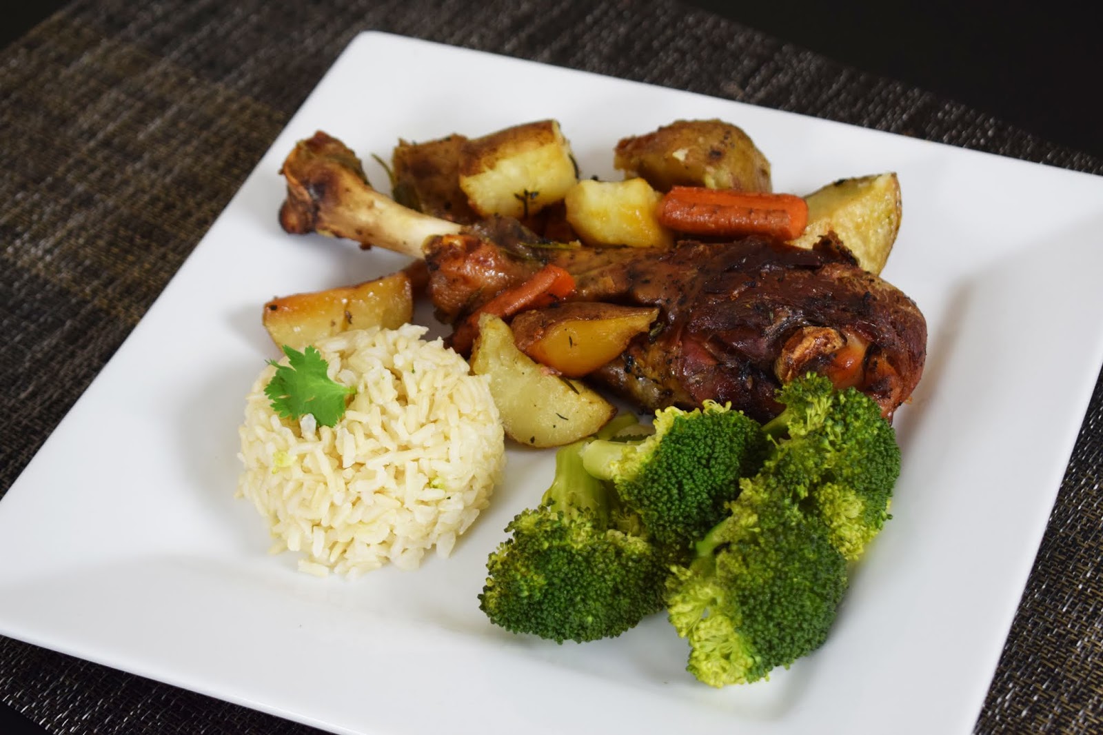 Oven Roasted Turkey Legs with Vegetables Easy Cooking with Sandy