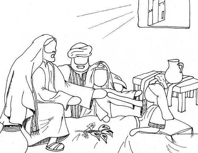 My life through a kaleidoscope: Jesus healing the sick color pages