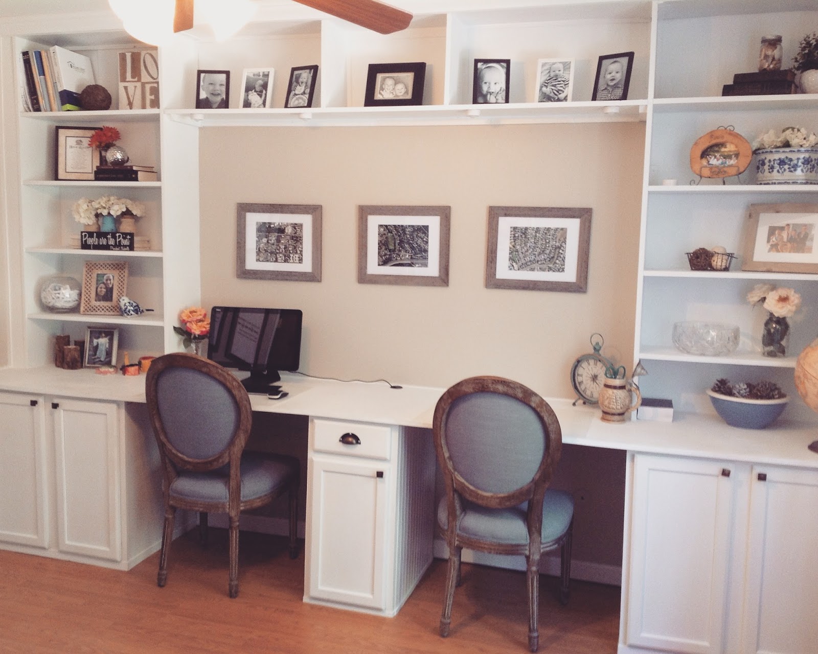 mimiberry creations How to Get Office Built Ins using Ikea shelves and