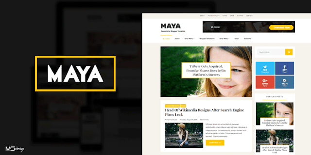 Maya Maya Professional Blogger Template