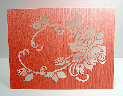 Capadia Designs: Rose card with Dover sample image