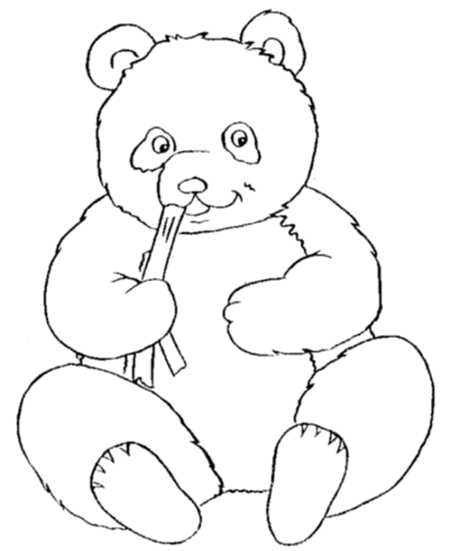 panda coloring pages drawing - photo #1