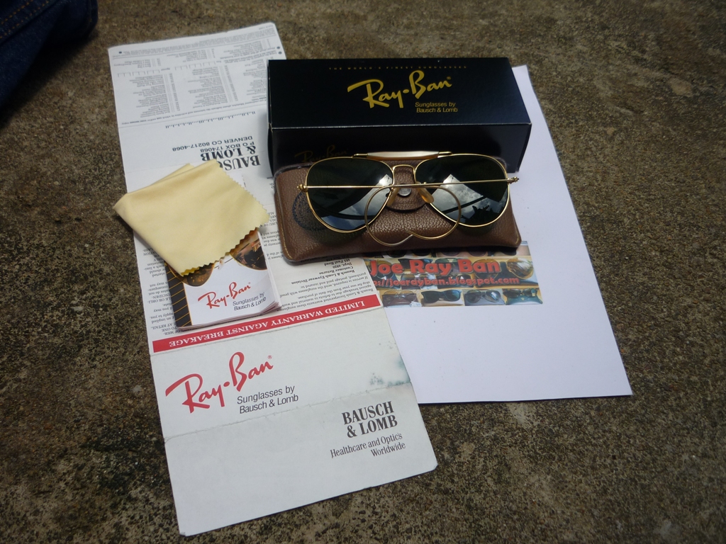 Joe Ray Ban: Ray Ban Outdoorsman G15 with Red Warranty Card[SOLD]