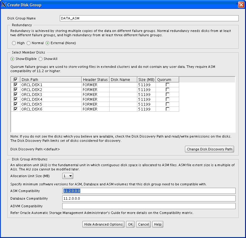 KADDACHI Hafedh's Oracle Blog CHANGE ASM DISKGROUP REDUNDANCY FROM