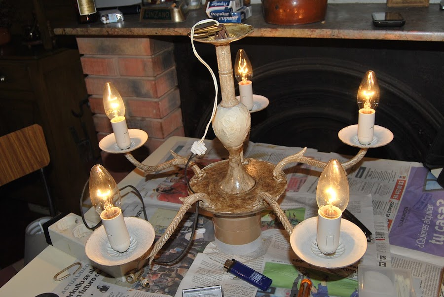 Reciclado y tuneado de lampara de techo