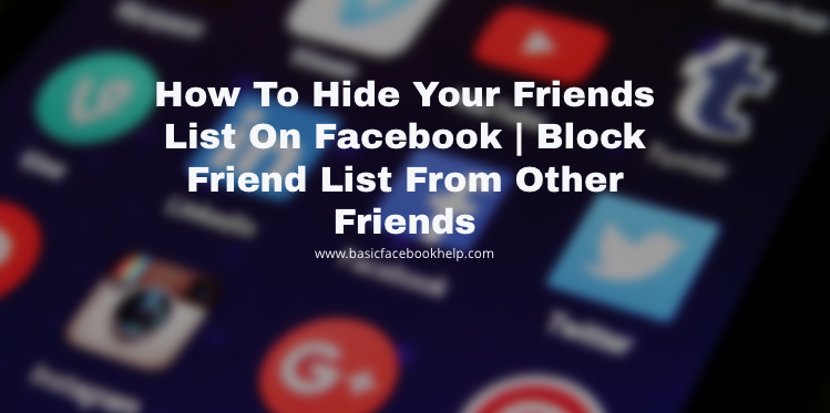 Facebook Friend List Settings Facebook Friend List Settings