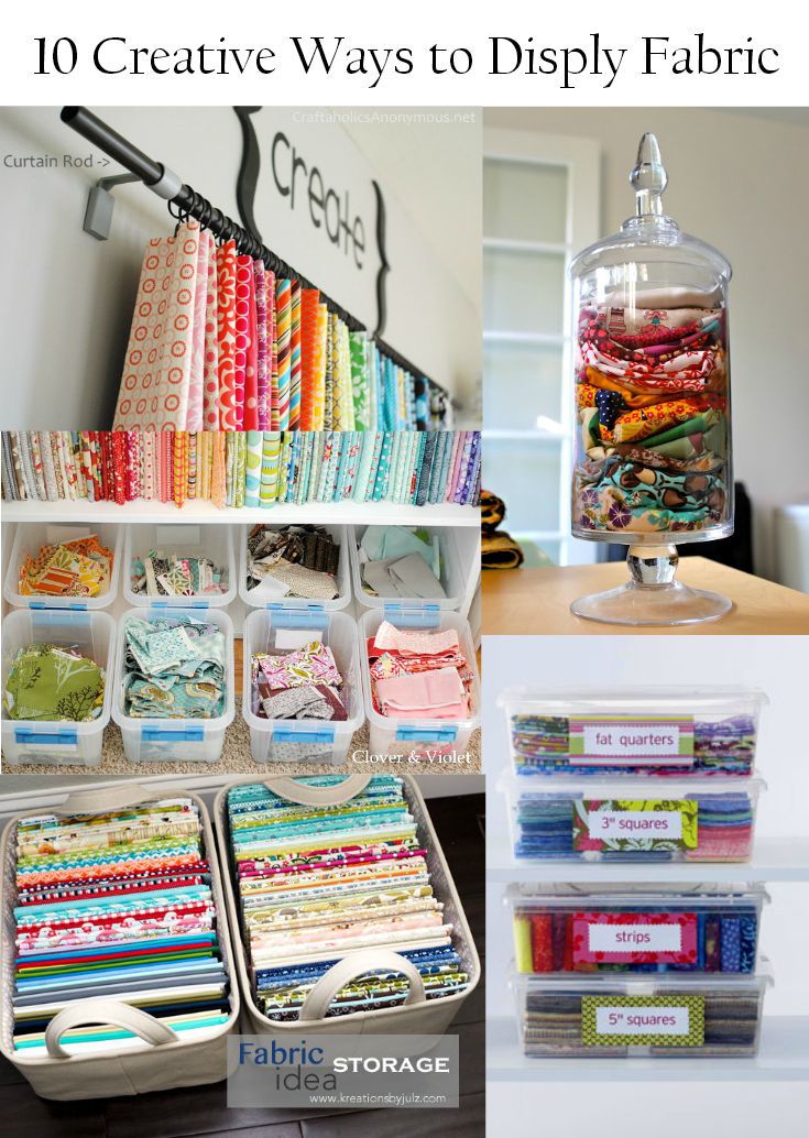 Mini Fabric Bolts and Some Studio Organization - Smashed Peas & Carrots