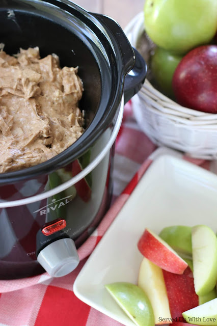 Easy Crock Pot Hot Apple Pie Dip recipe from Served Up With Love