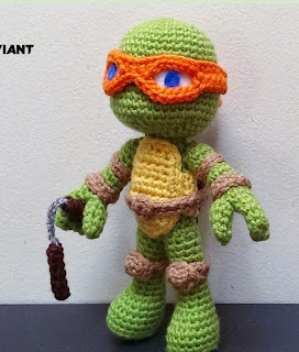 LAS TORTUGAS NINJA PATRONES AMIGURUMI