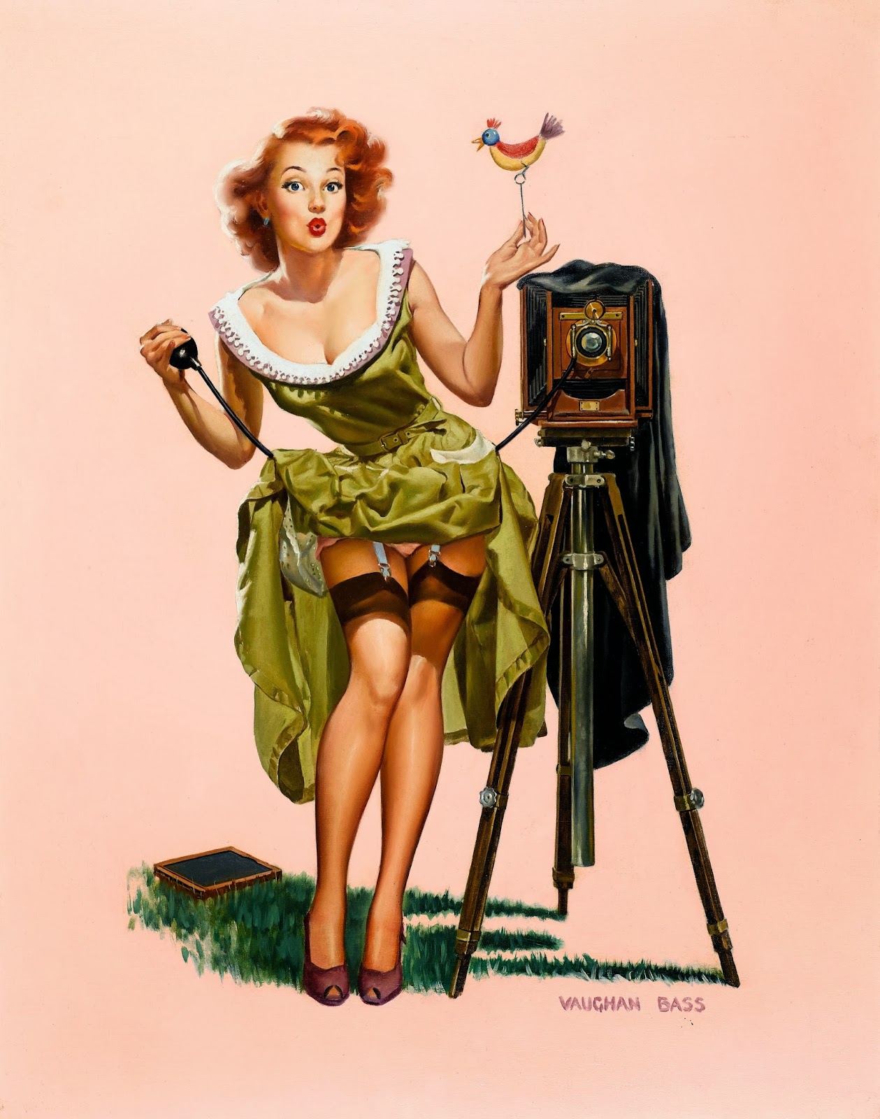 Vintage Pin Up Girl By Vaughan Bass – Pin Up And Cartoon Girls Art