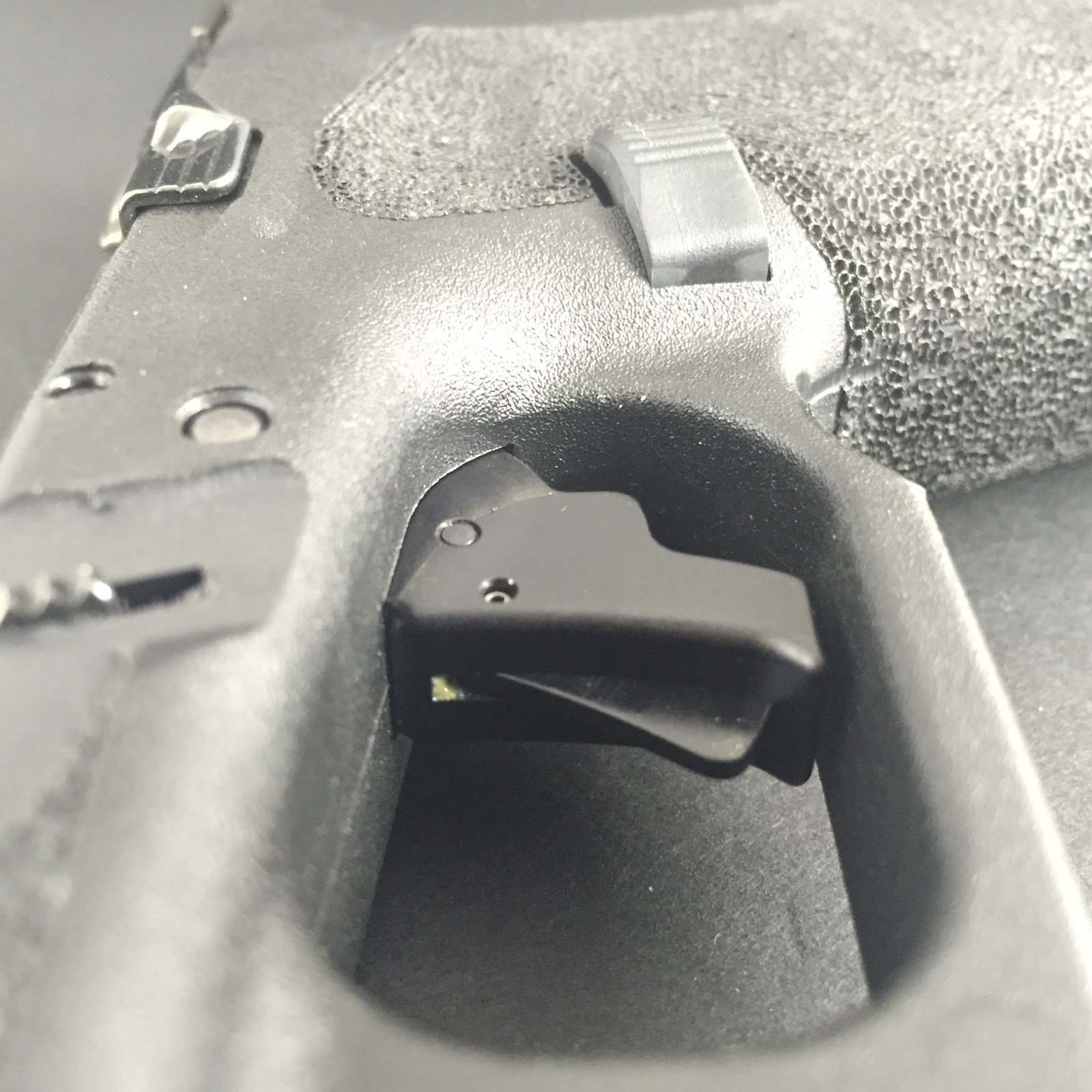 Minivan Door Gunner Glock Triggers Compared Agency, Apex w/ Ghost