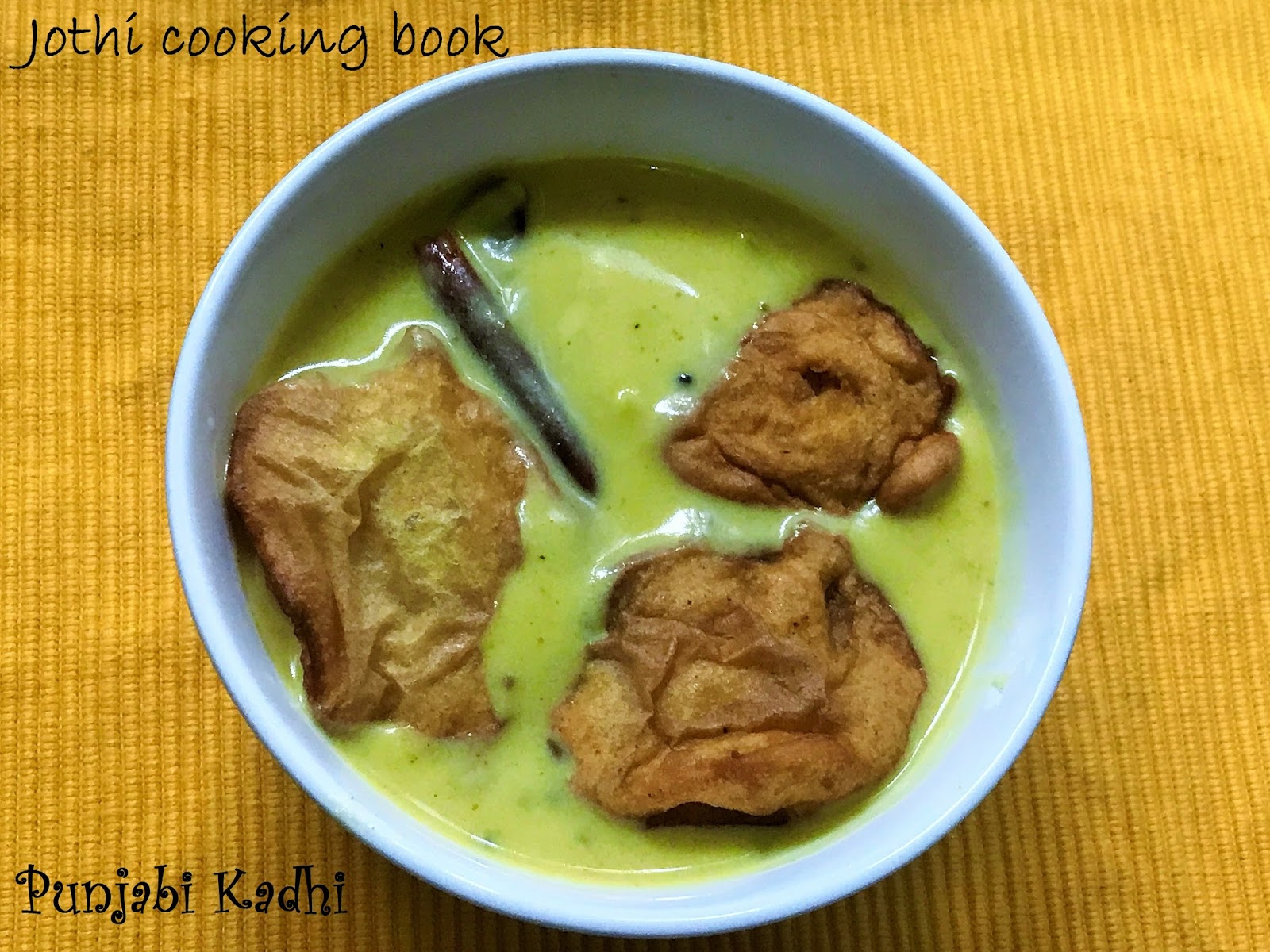 Jothi Cooking Book Punjabi Kadhi
