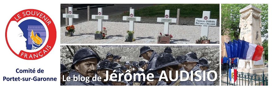 Jérôme AUDISIO  LE SOUVENIR FRANCAIS de PORTET-SUR-GARONNE 