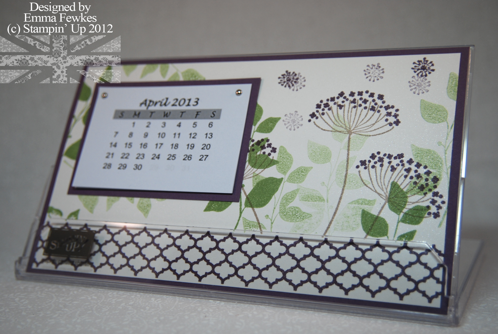 Lady The Stamp Desktop Display Calendar Class