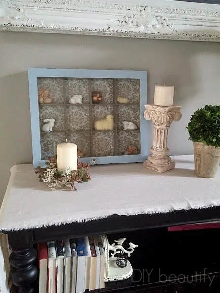 Decorating a Shadow Box for Easter