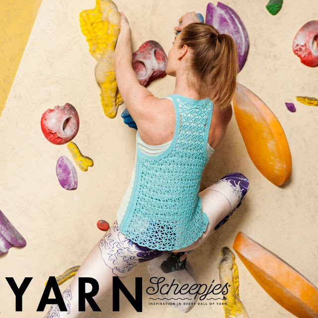 Wave Rider's Tank by Susan Walsh  Yarn: Scheepjes Whirlette*  Instagram: @peppergoose