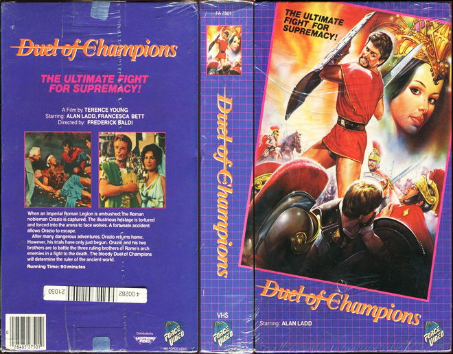 PEPLUM VHS DUEL OF CHAMPIONS