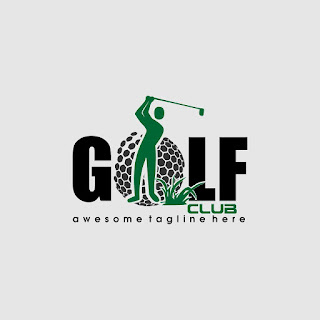 Golf Player Logo Template Free Download Vector CDR, AI, EPS and PNG Formats