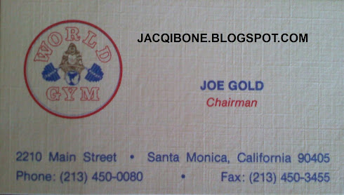My Beloved Friend, The Late Joe Gold, Originator Of Gold's Gym