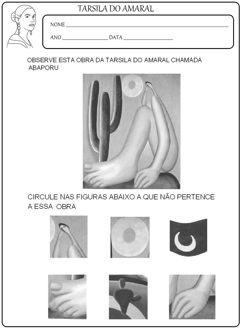 Atividade Sobre Tarsila Do Amaral Com Gabarito