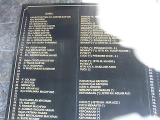 Prasasti granit Makam Tebuireng Jombang Prasasti granit Makam Tebuireng Jombang