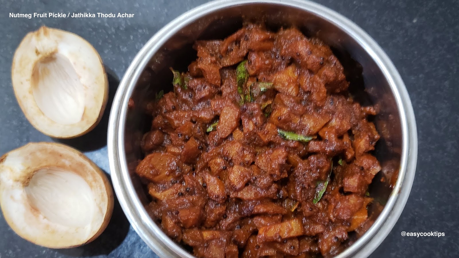 Nutmeg Fruit Pickle Recipe Jathikka Thodu Achar Recipe Pickle