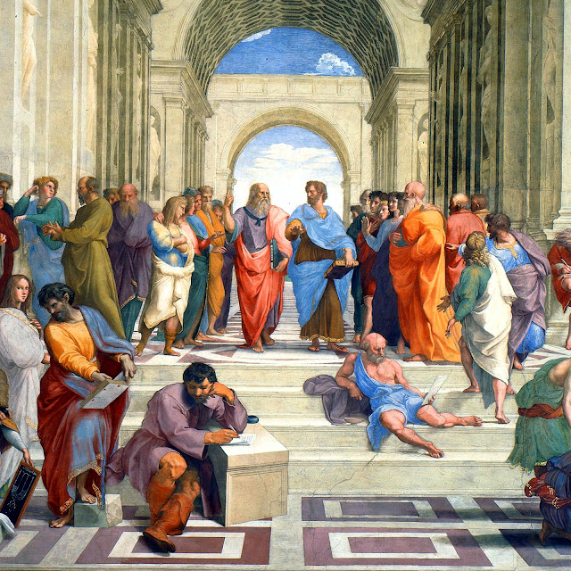 The School of Athens - Socrates and Plato