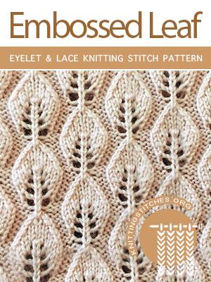 Lace Knitting Stitch Pattern Free