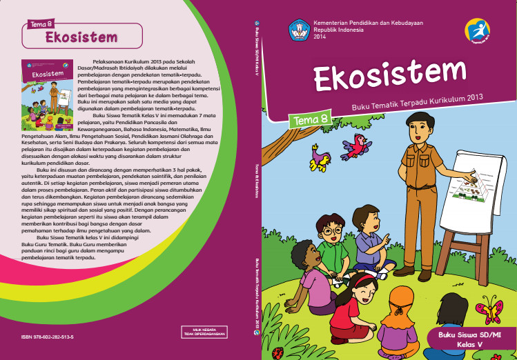 Download Buku Tematik Kurikulum 2013 SD/MI Kelas 5 Tema 8 Ekosistem Edisi Revisi Format PDF