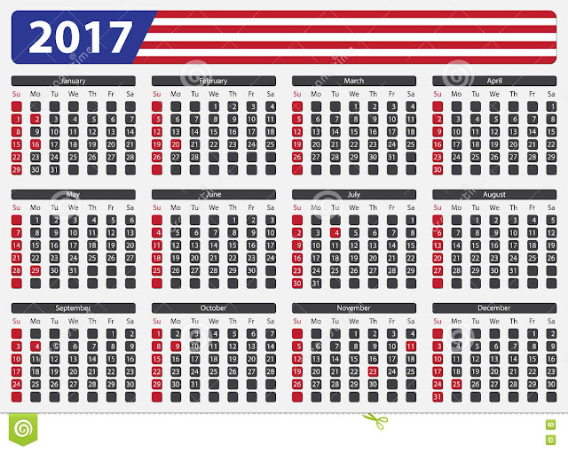 usa calendar 2017, calendar 2017 usa, 2017 us calendar, us calendar, calendar usa