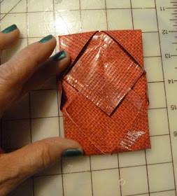 Duct tape tissue holder DIY