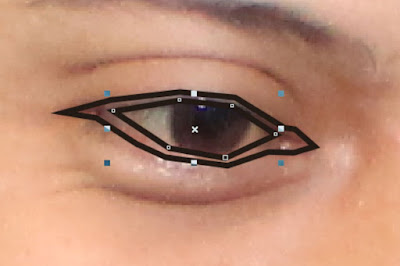 Mulai melakukan Tracing dari Bagian Mata Mulai melakukan Tracing dari Bagian Mata