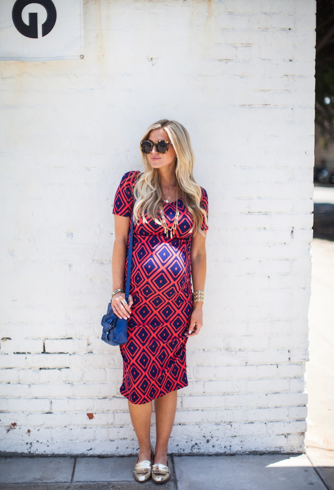 Elle Apparel: FOURTH OF JULY RUCHED MATERNITY DRESS TUTORIAL