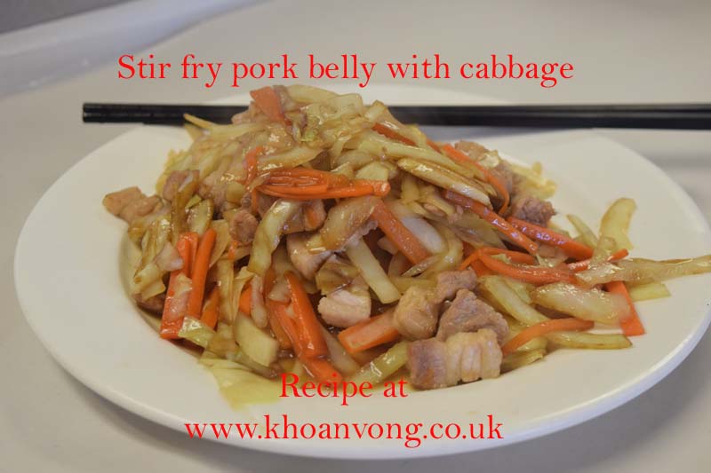 Wok Of Fury: Stir fry pork belly with cabbage