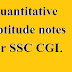 Quantitative aptitude notes for SSC CGL by Sandeep sir PDF
