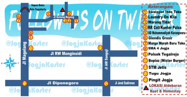 kost dan homestay di yogya dekat tugu fi1601aa