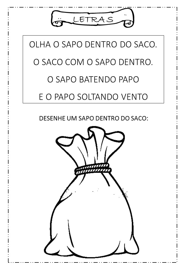 Atividade letra S - Alfabetização