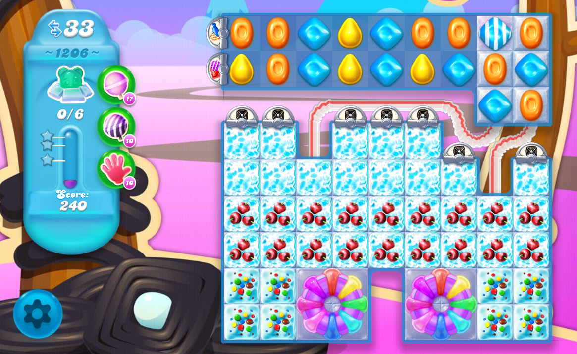 Candy Crush Soda Saga level 1206 Candy Crush Soda Saga level 1206