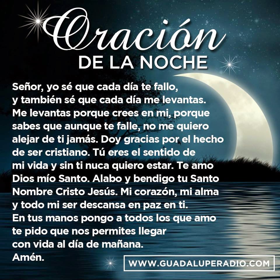 Lista 94+ Imagen De Fondo Oración De La Noche Para Dar Gracias A Dios Y ...