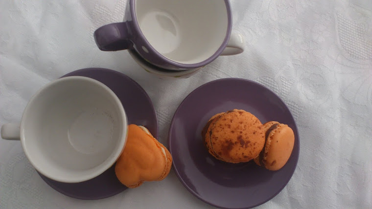 macarons de chocolate y naranja