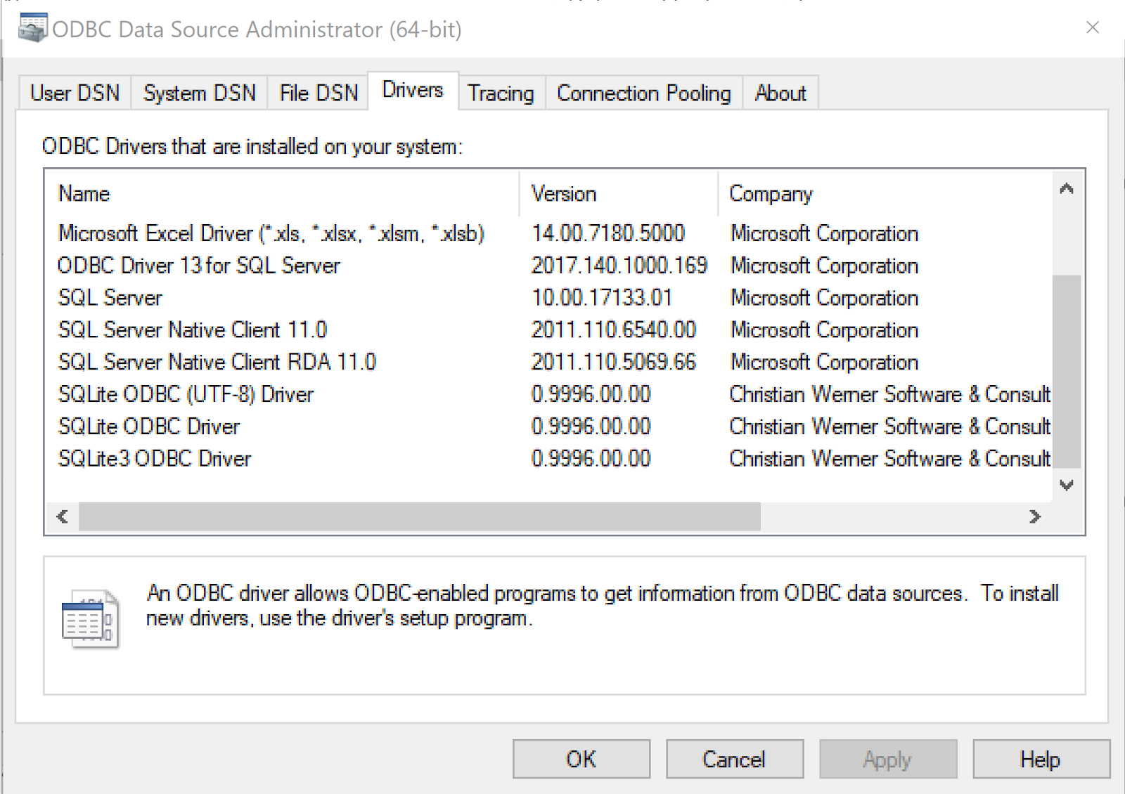 sqlite odbc driver sqlite odbc driver