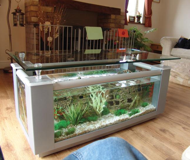 36 Model Meja Aquarium Modern Dan Tampil Beda Rumahku Unik