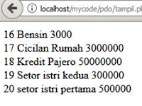 Menampilkan Data Menggunakan PHP PDO