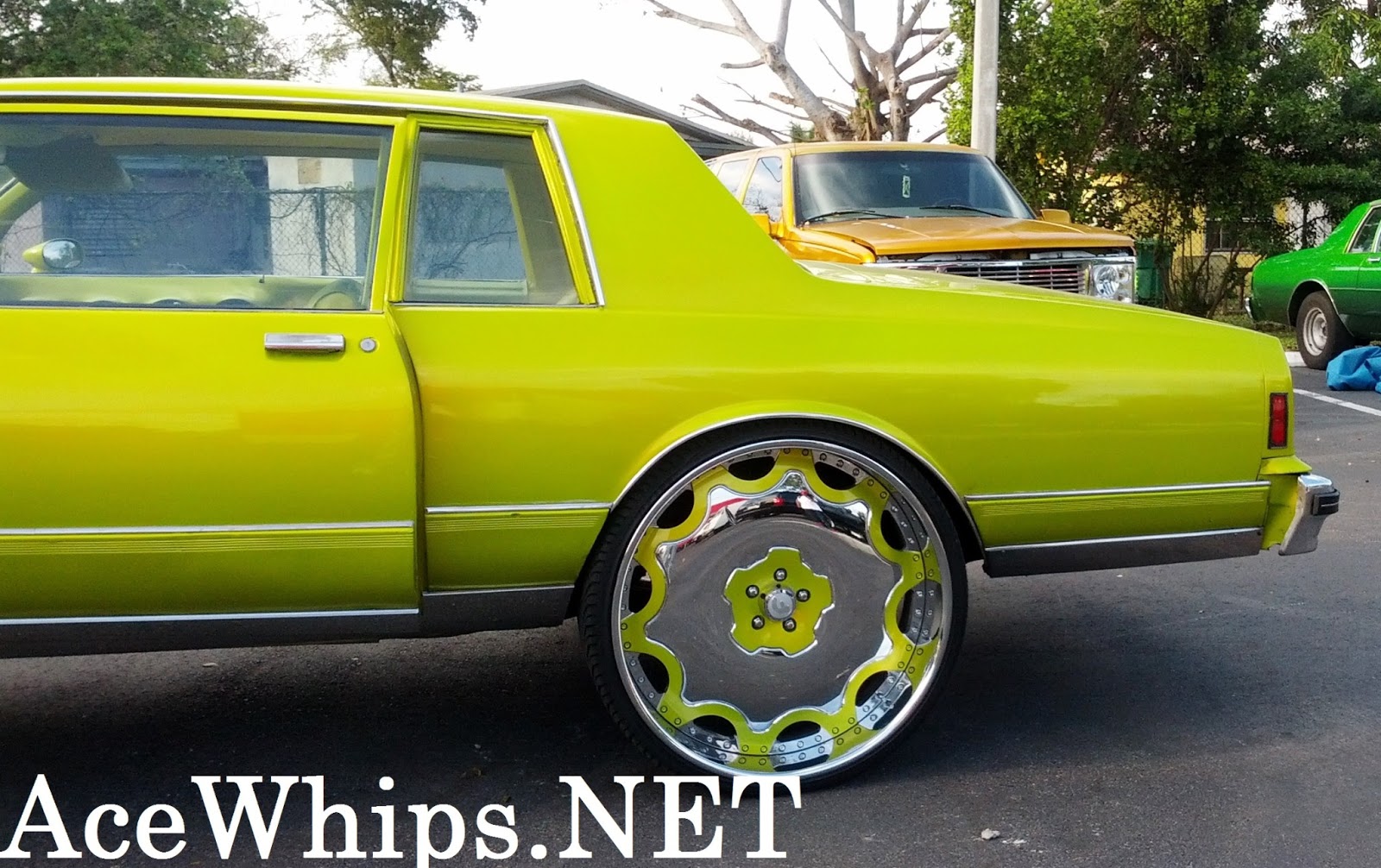 Ford Fusion Black Rims >> Ace-1: ON SALE: Candy Lime Gold 2DR Chevy Box on 28" Fiore ... Ford Fusion Black Rims >> Ace-1: ON SALE: Candy Lime Gold 2DR Chevy Box on 28" Fiore ...