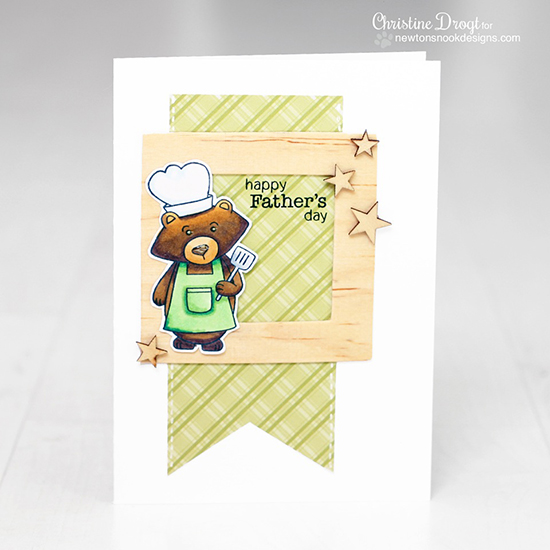 Father's Day Bear card by Christine Drogt for Newton's Nook Designs