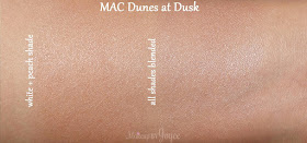 MAC Gleamtones Powder Dunes at Dusk Swatches