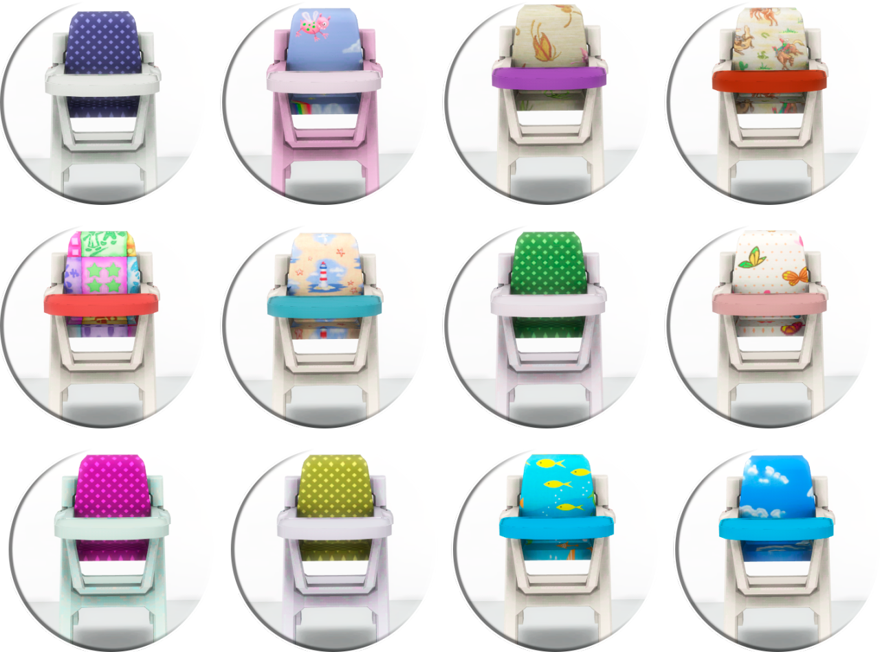 Sims 4 CC's The Best Toddler Highchair (functional) by Miguel